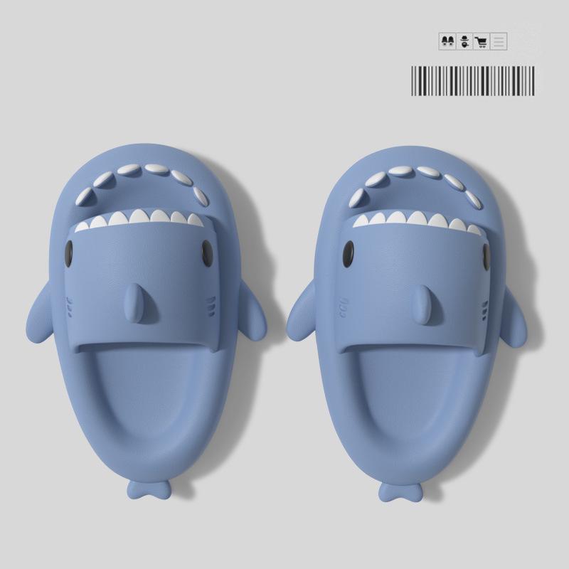 Kids' Shark EVA Summer Slippers - Parent-Child Soft Sole Sandals