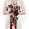Simulation Water Drop Shaped Bridal Bouquet European Wedding Photo Props Wedding Fake Bouquet