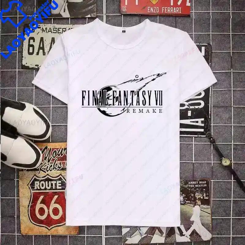 Cloud Strife Final Fantasy T Shirt Black Cloud Vii Ff7 Video Game Tops New Game Shirts Short Sleeve Unisex Graphic T Shirts