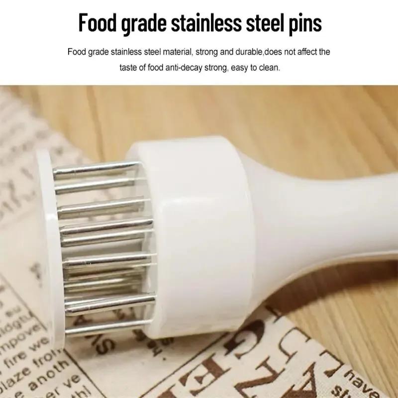 Stainless Steel Meat Tenderizer Hammer Needle Practical Kitchen Tool for Steak Pork Chops Chicken BBQ Fast Loose Meat