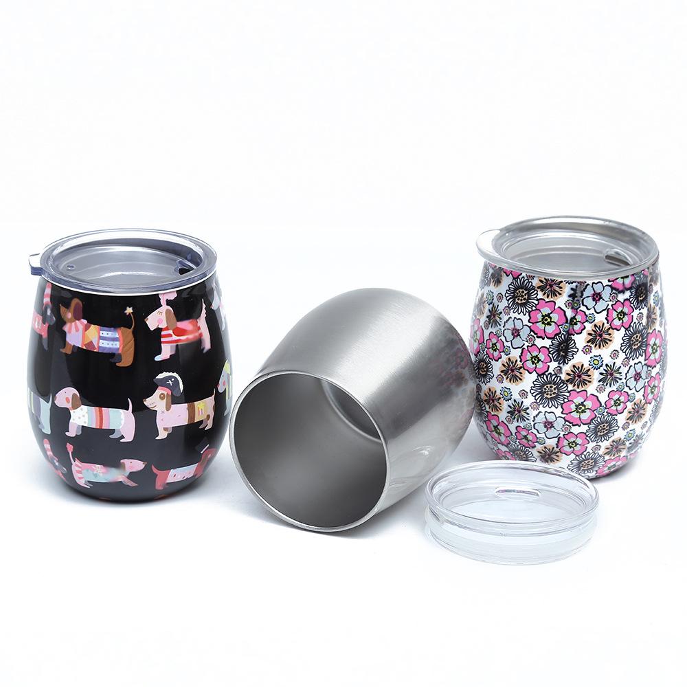 Egg Cup Stainless Steel Double-Layer Thickened Thermos Cup Coffee Cup Printing Advertising Gift