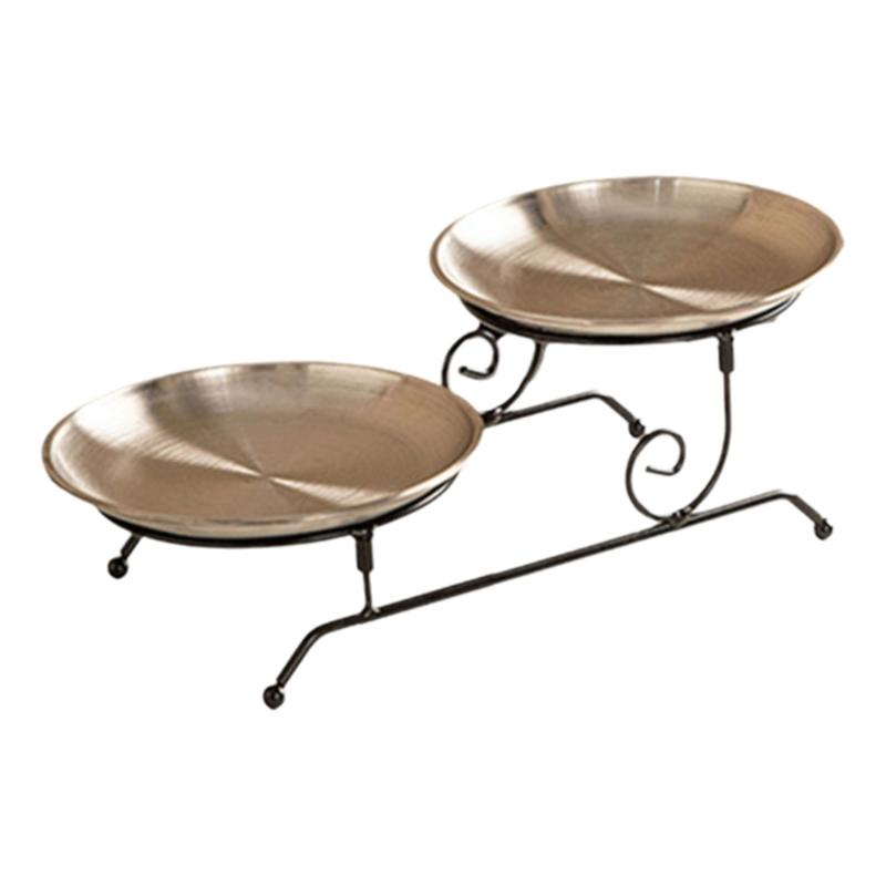 

Food Storage Rack Elegant Two Layers Cakes Holder Stand Multipurpose Serving Tray for Dining Rooms and Restaurant Use