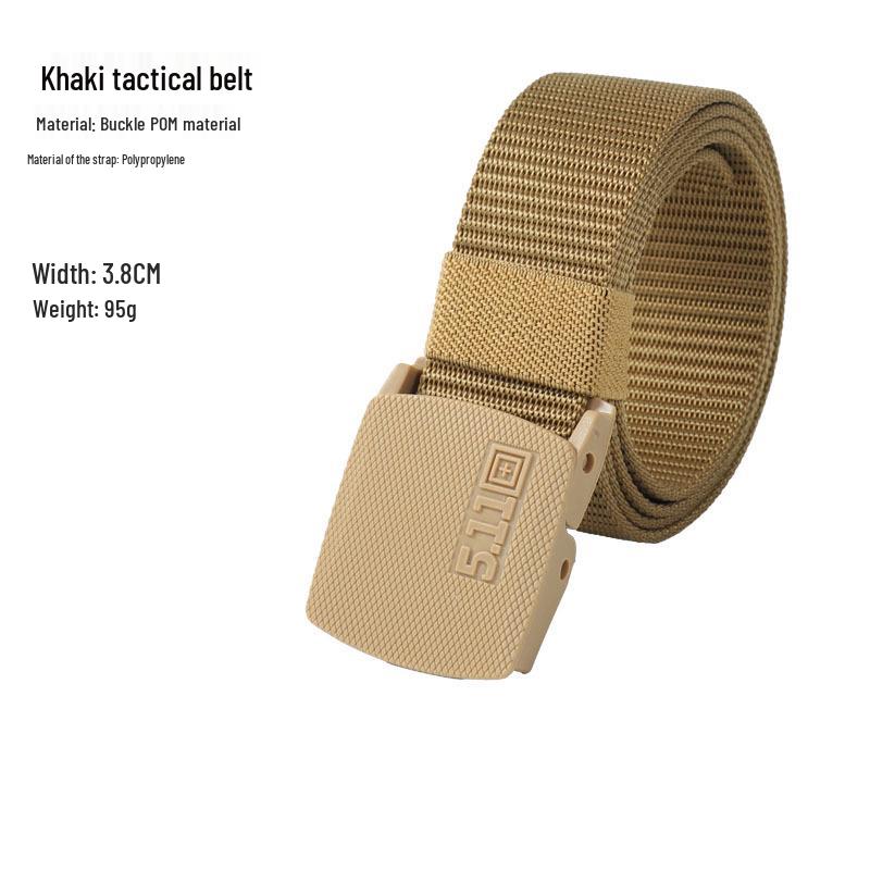 

Unisex Wear-Resistant Nylon Tactical Belt with Phone Pouch and Metal-Free Buckle