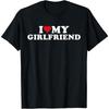 I Love My Girlfriend I Heart My Girlfriend GF T-Shirt