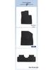 Black Wear-Resistant Nylon Floor Mats for BYD Han (2020-2025 Models) - Full Coverage, Vehicle-Specific