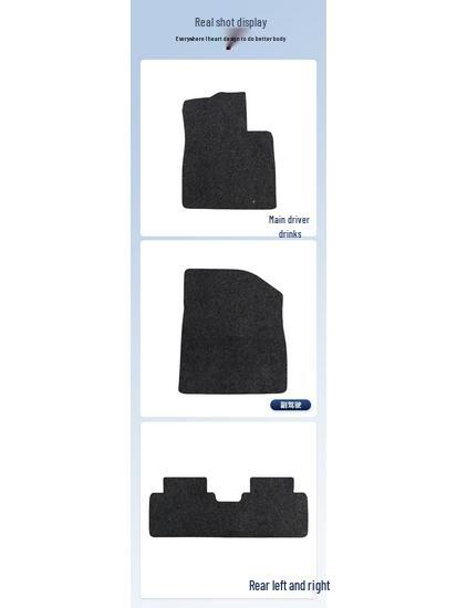 Black Wear-Resistant Nylon Floor Mats for BYD Han (2020-2025 Models) - Full Coverage, Vehicle-Specific