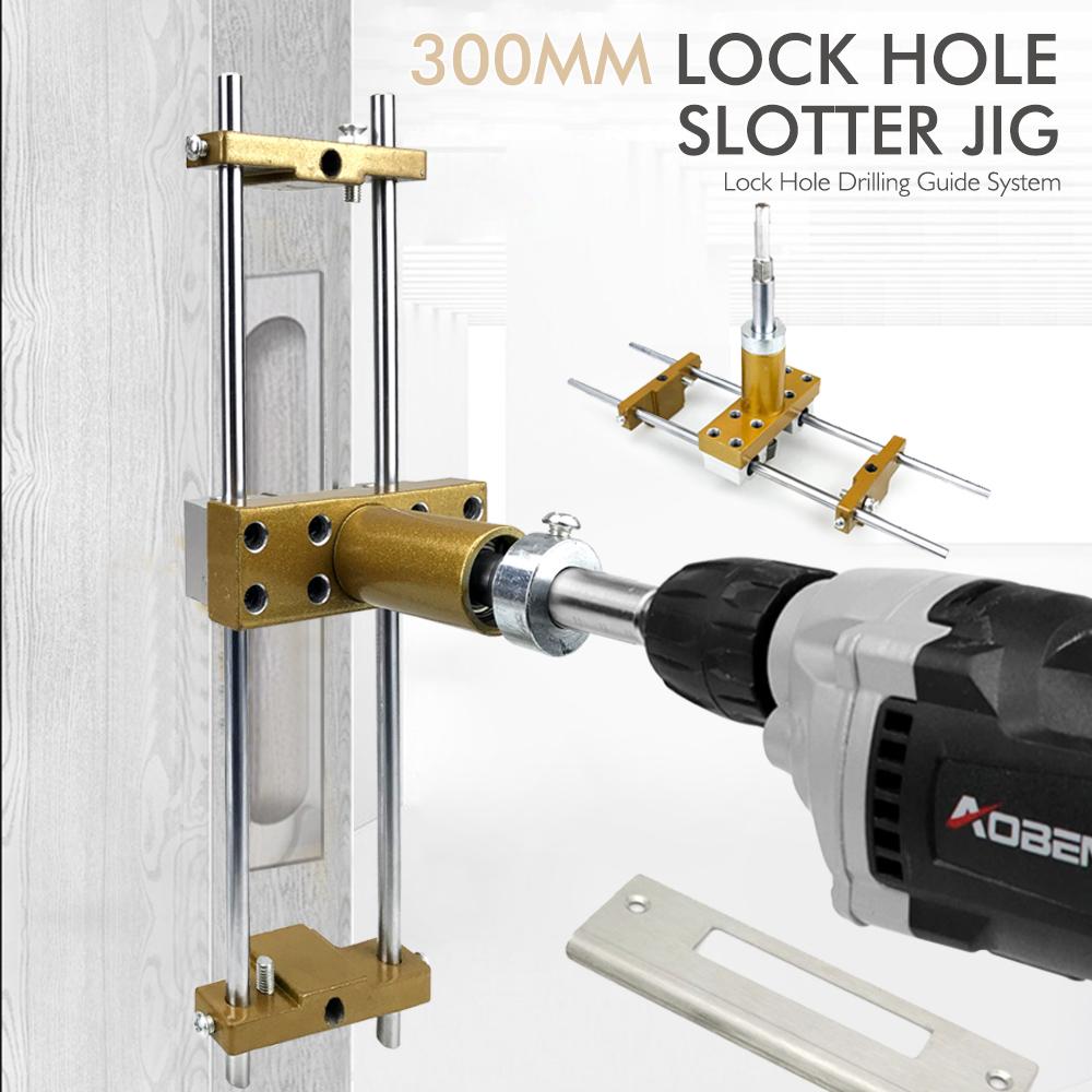Door Lock Hole Opener Kit - Installing Doors Lock Mortiser for Wooden Doors Mortising Machine Door Lock Installation Mortise Jig