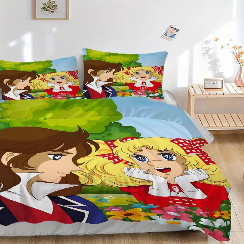 Floral Fantasy Adventure Print 3Pcs Bedding Setduvet Cover With 2 Bedropillowcase Home Birthday Gift
