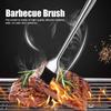 Basting Brush, Grilling BBQ Baking, Pastry and Oil, 8 Inch Stainless Steel Handle Brushes with Back Up Silicone Brush Heads for Kitchen Cooking &