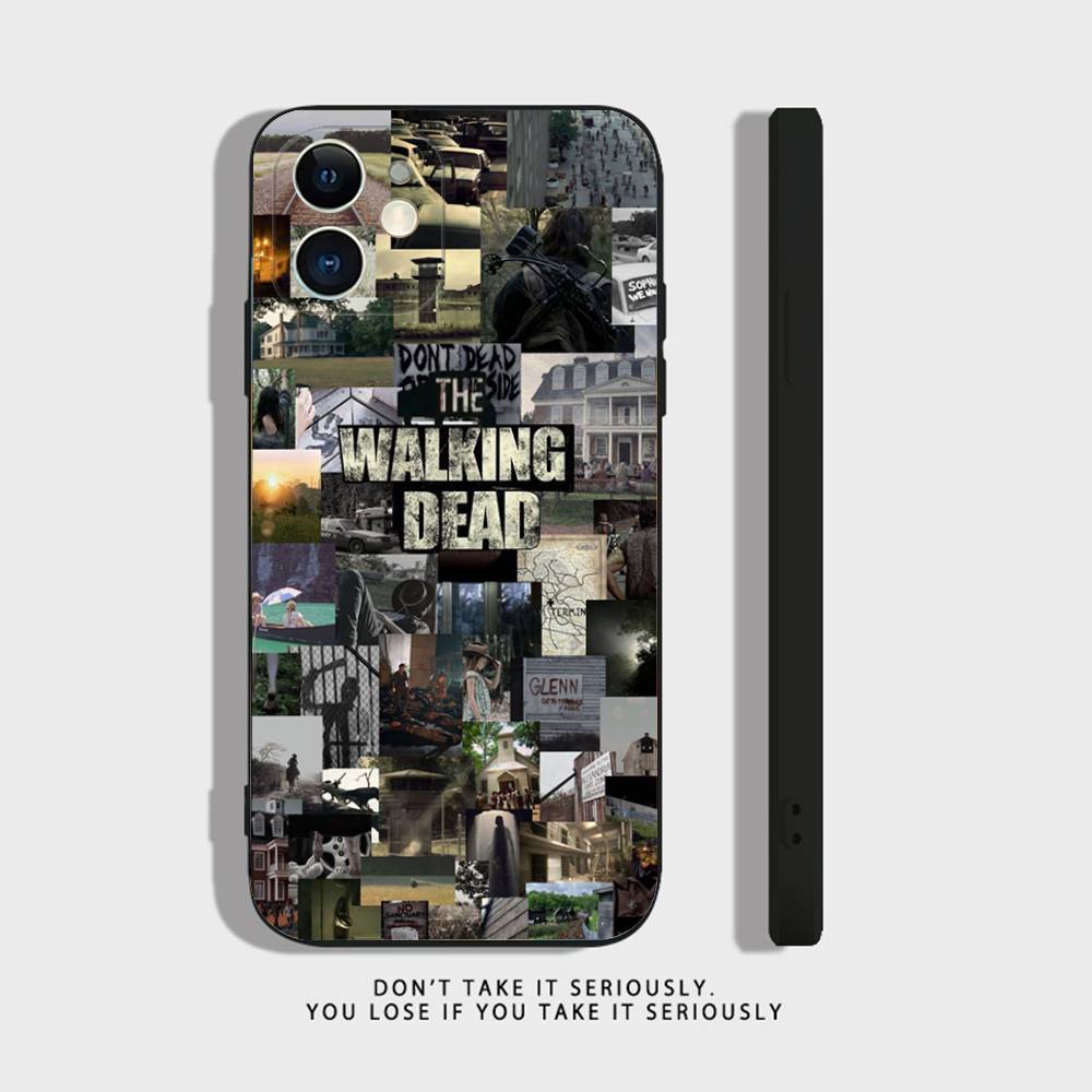 TWD T-The Walking Dead Phone Case For iPhone 17 16,15,14,13,12,11,Pro,XS,Max,XR,Plus,Mini Soft Silicone Black Shockproof