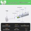 T8 LED Integrated Aluminum-Plastic Tube Super Bright Daylight Lamp for Home & Shopping Mall, Energy-Saving.