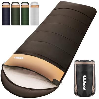 Slaapzak, envelopmodel AIFLYCY slaapzak, compact, slaapzak, voor de winter, 230T waterdicht, 1,1 kg, 1,4 kg, 1,8 kg, comfortabele temperatuur