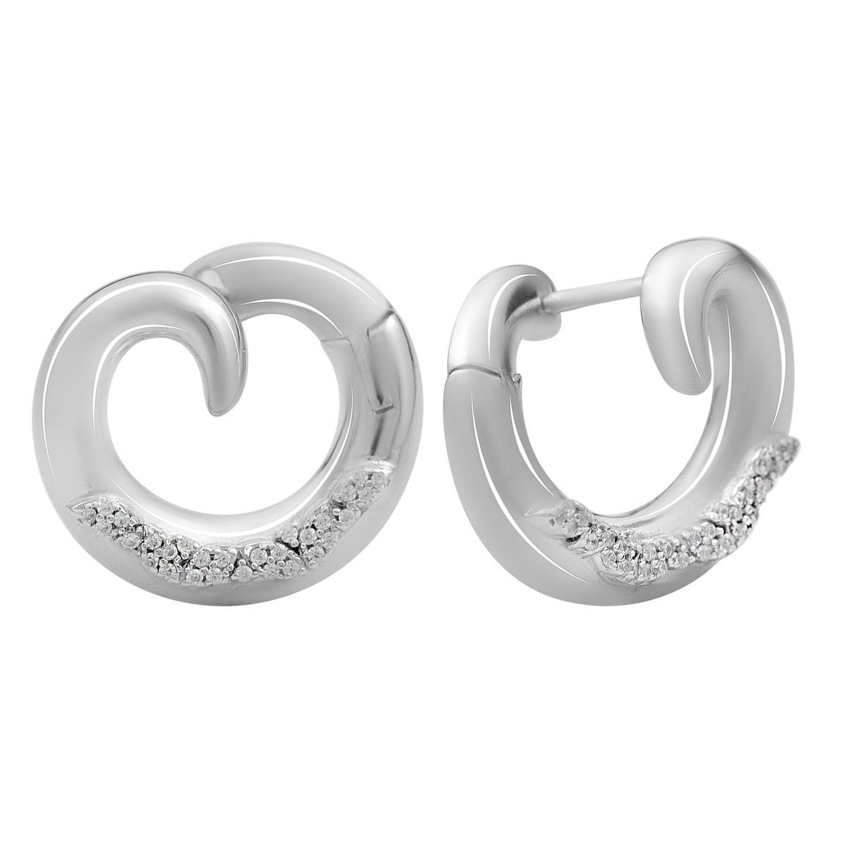 

Срібні сережки з фіанітами (2175506)