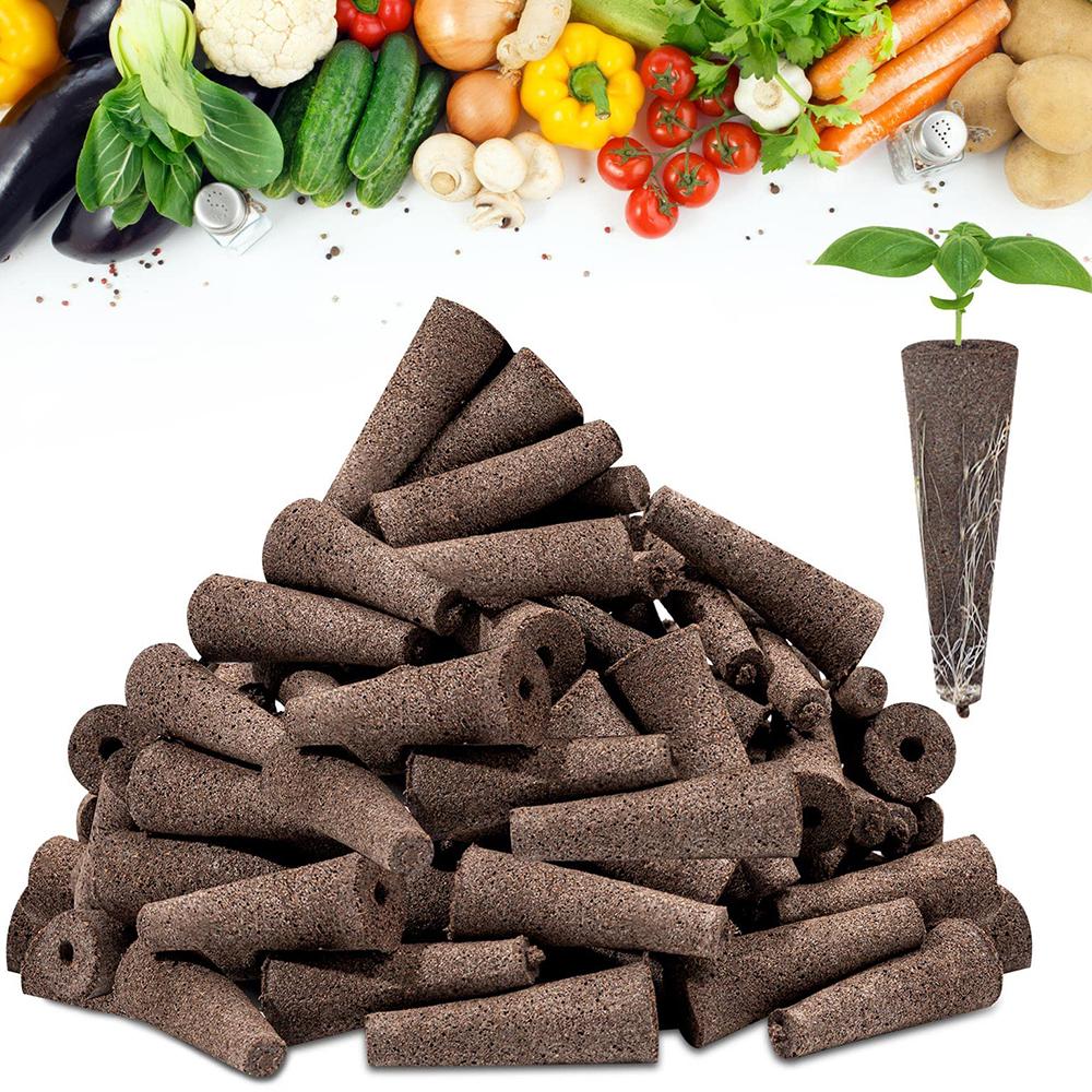50Pcs Seed Grow Sponges Replacement Root Growth Sponges Seedling Starter Plugs Seed Starting Seed Pod Hydroponic Garden Planting