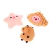 Capybara Plush Doll Star Squeak Toy Cartoon Star Keychain Pendant Soft Stuffed Doll Backpack Car Bag Key Ring Decor Kid Gift
