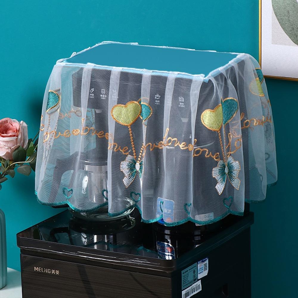 Dust-proof Tea Bar Machine Cover Lace Barrel Dust Cover for Home Office Decoration