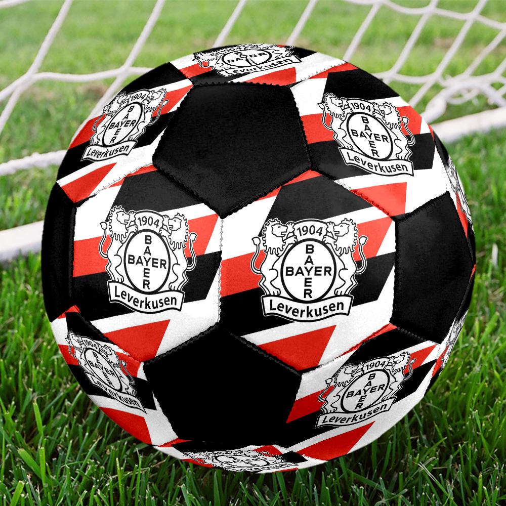 Pallone da Calcio Indoor Bayer 04 Leverkusen Colorato Cucito a Macchina PVC Taglia 5 Pronto per Allenamento di Squadra e Competizione Resistente Rimbalzo Elevato Fantastico Regalo Sportivo