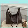 Pu Leather Tote Bag For Women With Large Capacity And Zipper Closure For Daily Commute