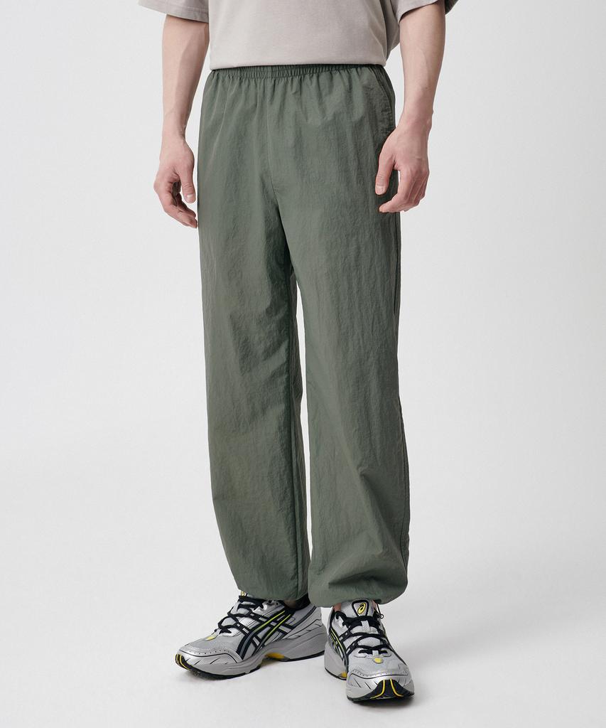 MUSINSA STANDARD Nylon Wide String Pants [Light Khaki]