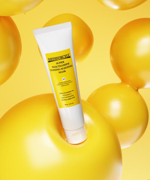 [2PACK] Medipocell Super Niacinamide Toning Sleeping Mask 60g