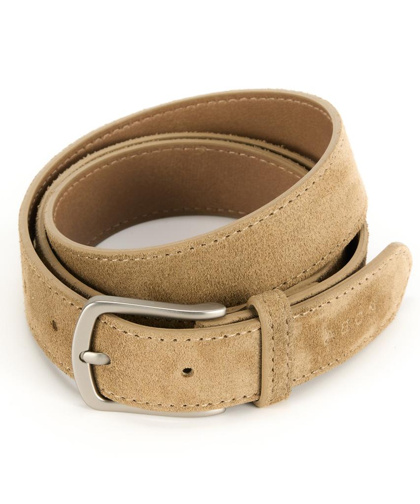 THE-ABON Miller Suede Square Belt Brown