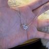 Stainless Steel Silver-Plated Zircon Bow Love Necklace 2026 New Style Exquisite Non-Fading Clavicle Chain Jewelry for Women