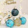 25PCS Weihnachtsschmuck Boutique PET Bemalte Weihnachtskugel-Set Weihnachtsbaumdekoration Kugeln Weihnachten Festival Home Decor