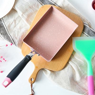 13*18cm Rectangle Mini Tamagoyaki Omelette Frying Pan Non-stick Aluminum Alloy Breakfast Egg Pancake Sushi Skillets Cooking Pot