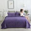 Soft Velvet Quilted Bed Cover Blanket Short Plush Sofa Towel Anti-slip Bed Sheet 270x230cm Bedspread Bottom Solid Color or Printing Random