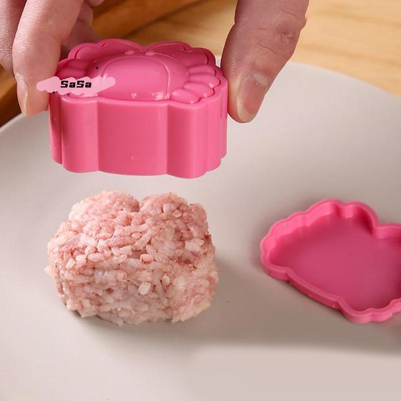 3Pcs Crab Shellfish Fish Onigiri Mold Kit - Home Kitchen Sushi Press Utensils for DIY Bento Convenient Japanese Food Access