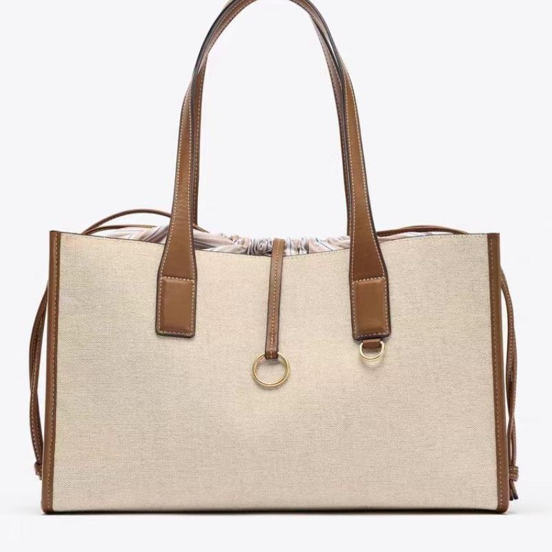 Temperament Soft Leather Large Capacity Tote Bag for Women