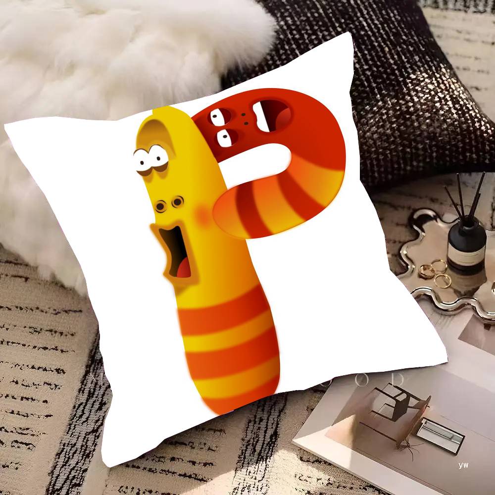 Cute LLarva Animated Game Pillow Case Fashion Square Pillowcase Bedroom Sofa Room Ins Decoration Leisure