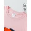 European sizes Boys' Short-sleeve T-shirt,Cotton with Printed Design, Red Racing Car Number Eight Children's Short Sleeves