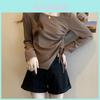Elegant Plus Size T Shirt With Pleated Design For Casual And Office Wear