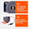 Compressor Hose Reel Retractable 6m Automatic Rewind Tool Commercial Reel With Swivel Bracket Quick Coupler Air Compressor