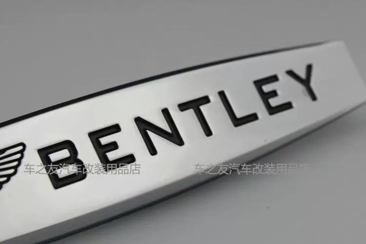 3D Metal Car Logo Sticker VIP Sport Badge Decal Auto Accessories for New Bentley Flying Spur Continental GT Bentayga Mulsanne