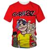 Ny Tegneserie Gorillaz 3D-trykt T-skjorte Herre Dame Casual Hip-hop Kortermet Harajuku Stil Gate T-skjorte