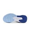 New LiNing Feather Slip Resistant, Abrasion Resistant, Waterproof Low Top Badminton Shoes Unisex White Blue AYTU049-3
