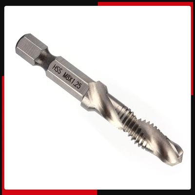 M8 HSS 1/4" Hex Shank Drill & Tap Taper Drill Bits Power Tool Part