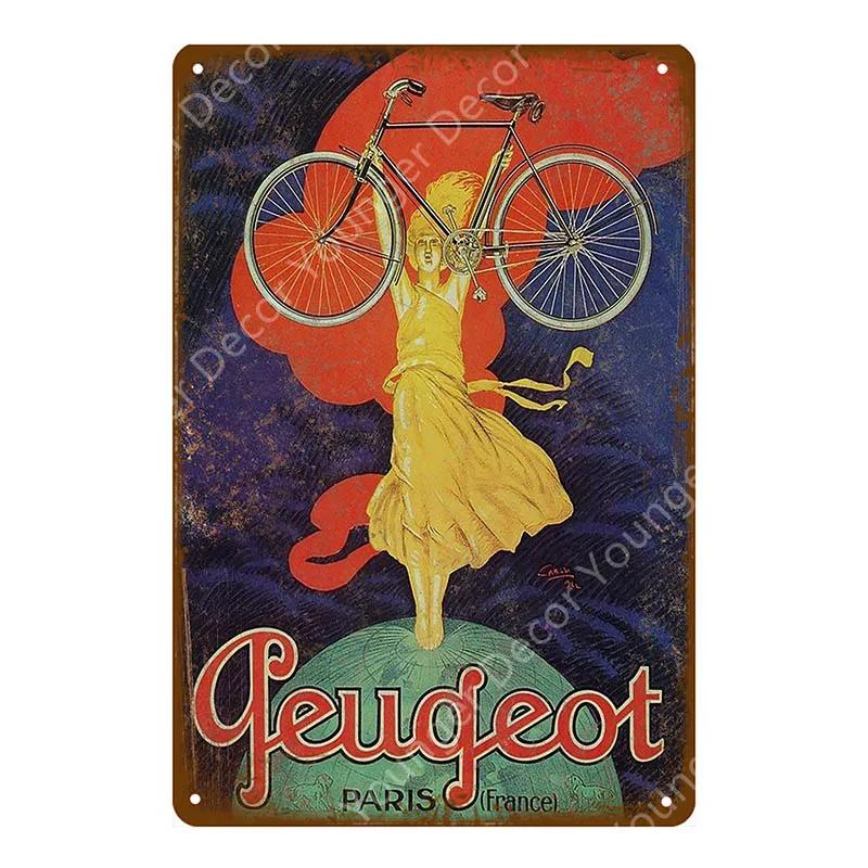 Ride Bicycle Metal Tin Signs Motor Cycling Riding Bike Vintage Poster Bar Pub Club Home Room Decor Wall Sticker Plaque YJ210