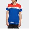 Adidas Neo Sport Round Neck Straight T-Shirt Men Tops Red Blue EJ7073