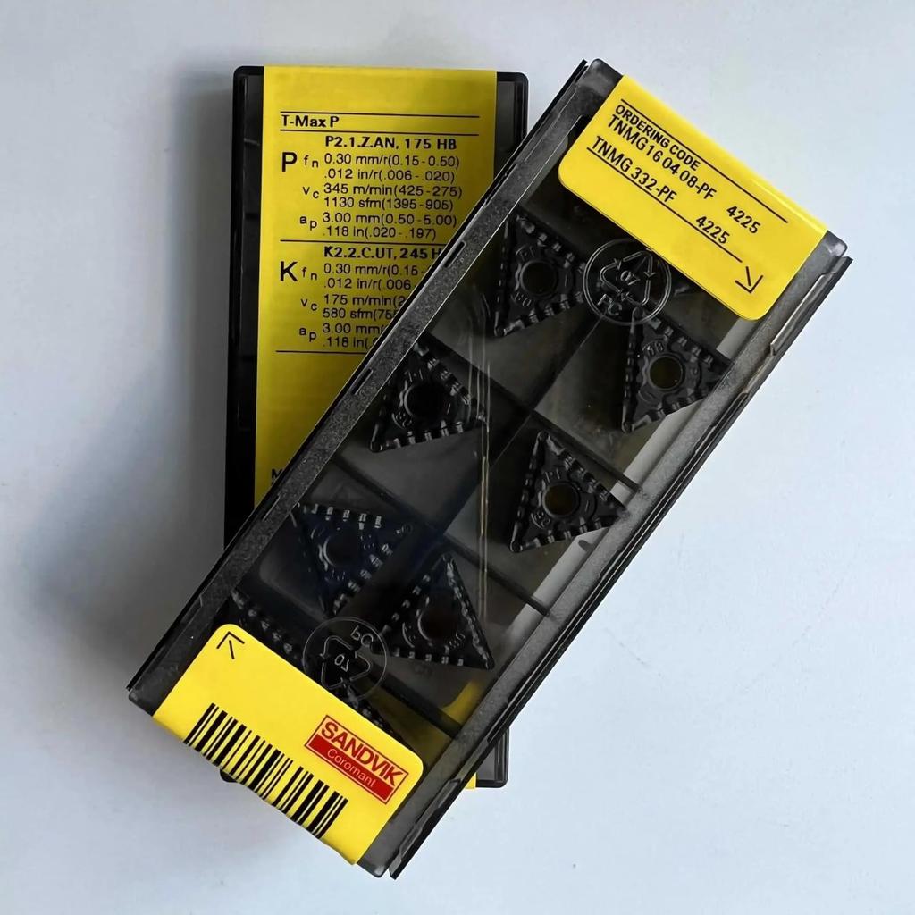 Original Sandvik / TNMG160408-PF 4225 /Carbide CNC Blade 10 PCS