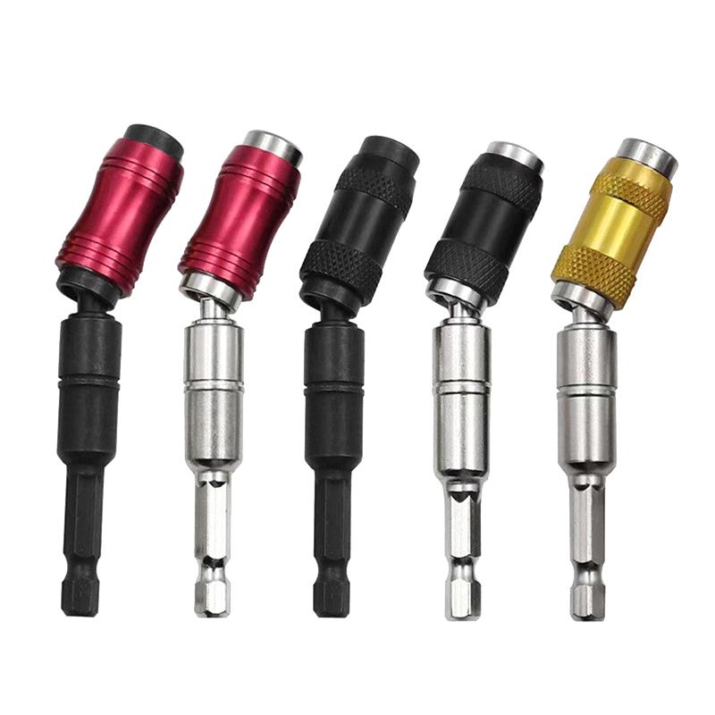 1/4 Inch Hex Magnetic Screw Drill Tip Quick Change Locking Bit Holder Drill Screw Tool Drive Guide Drill Bit Extension Rod