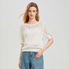 Women's Round Neck Short Sleeve Knit Top