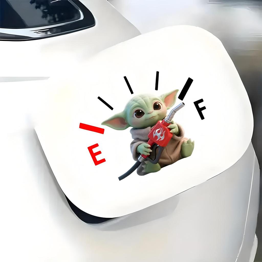 Nowa Śliczna Kreskówkowa Naklejka na Korek Zbiornika Paliwa Samochodu do Dekoracji