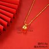 Vietnamese gold-plated necklace for women, long-lasting color, vintage heart-shaped imitation gold jewelry, copper alloy accessory, new clavicle