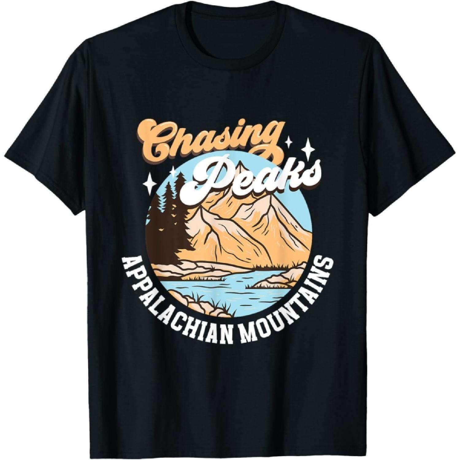 

Chasing Peaks - Appalachian Mountains T-Shirt XXXXXL чорний