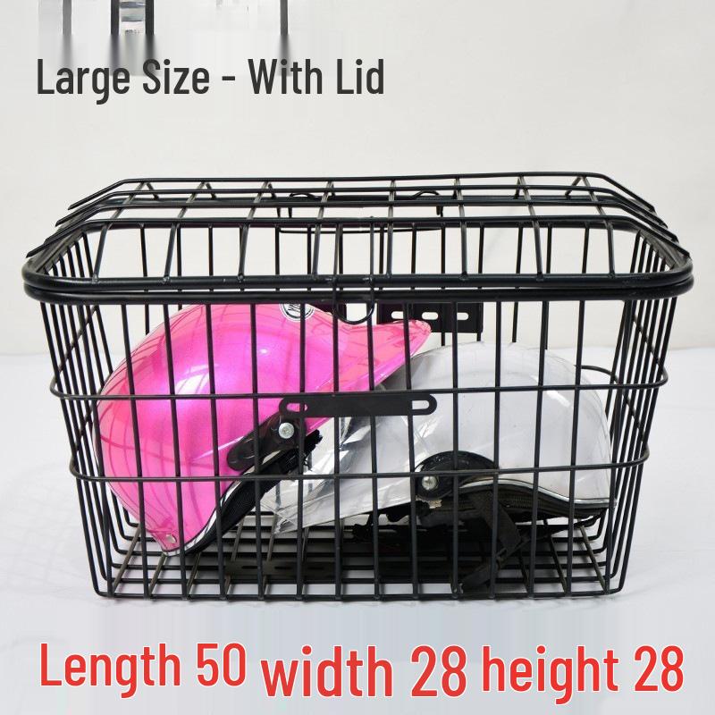 Heavy-Duty Enlarged Rear & Front Bicycle Carrier Basket