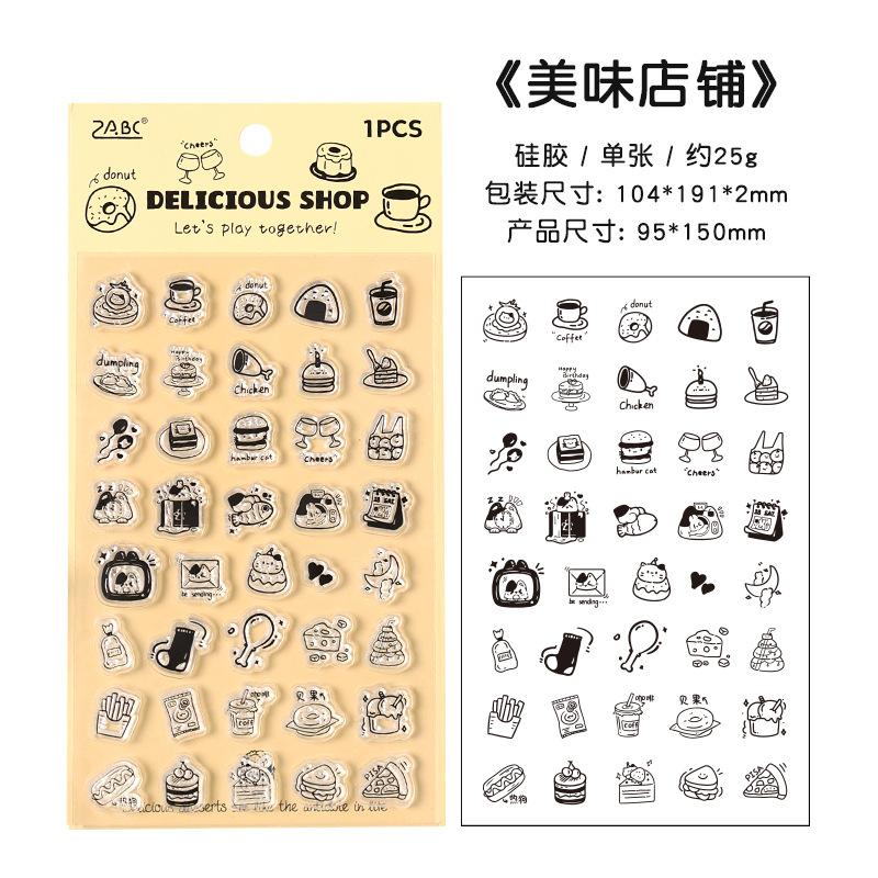 1Pc Cute Cartoon Transparent Stamp Clear Stamp DIY Scrapbooking Journal Card Making Craft Decoration Stamps