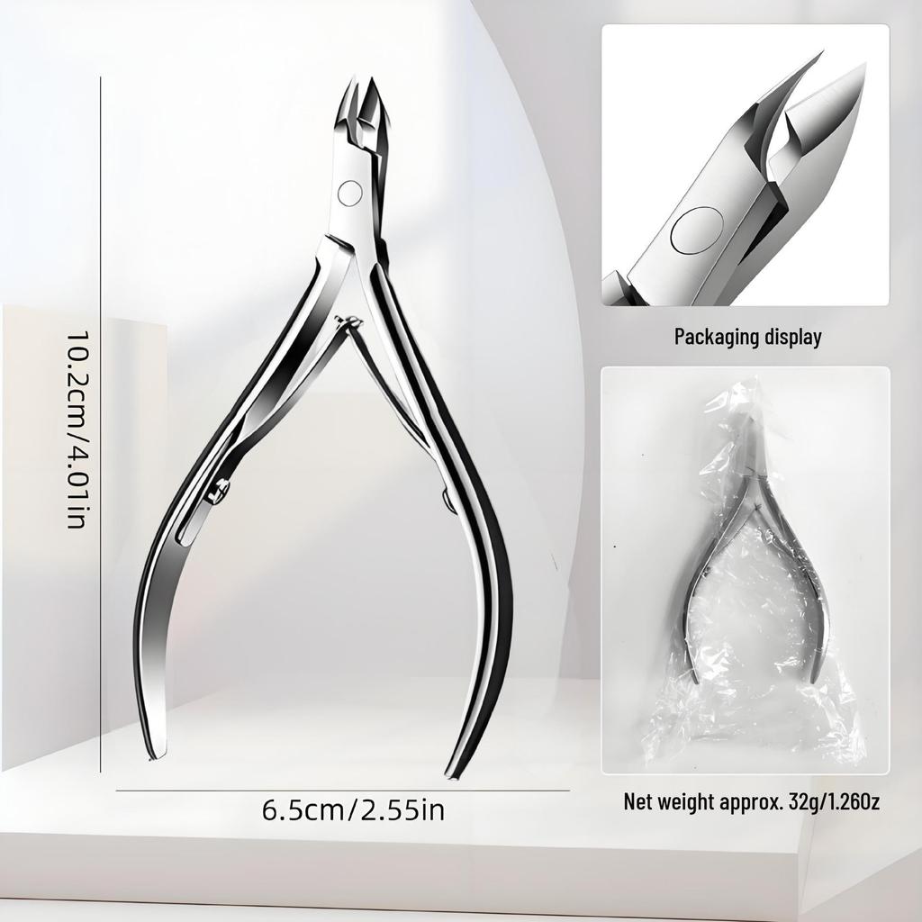 Stainless Steel Nail Clippers & Scissors for Easy Cutting - Precision Nail Art & Salon Tool D07